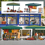 070-1825 - H0 - Marktstände Kleidung usw.